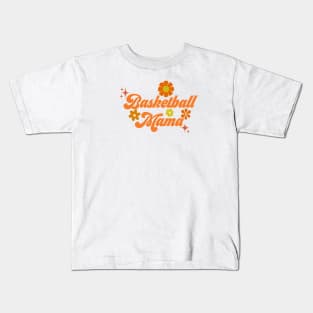 Basketball Mama - 70s style Kids T-Shirt